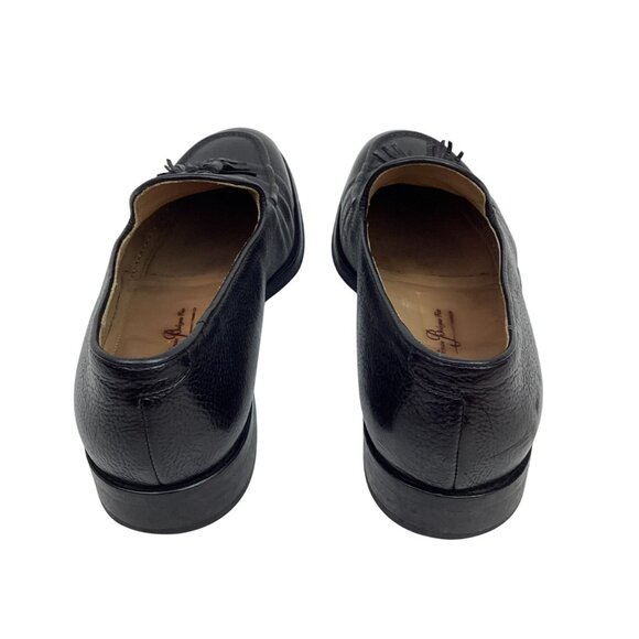 Allen Edmonds Perugia Leather Tassel Loafers #40162 Mens 9.5 Black Handcrafted I - Picture 7 of 12